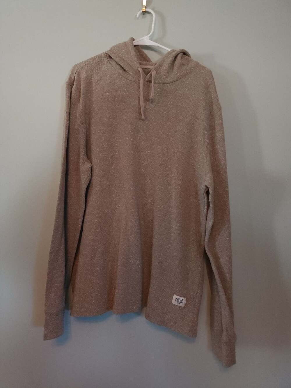 Surfer Skater Katin Sock Hood Sweater in Taupe